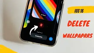 How to delete wallpapers in ios 16 || IOS 16 wallpaper delete option