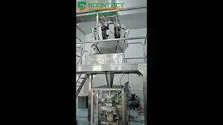 multi heads weigher with vertical packing machine | Full automatic granule packing machine