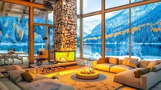 Frozen Landscapes And Warm Jazz Tunes - Winter Lakeside Jazz Melodies For Tranquil Reflections