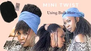 The Ultimate Guide to Mini Twists with Bulk Hair for 4b/4c hair ft Hotbraids