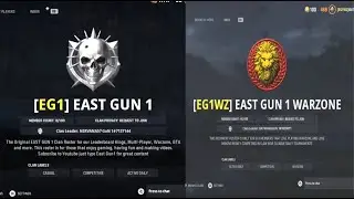 THE NEW EAST GUN 1 CLAN ROSTERS EXPLAINED BY GRANDPA57 GUN 1