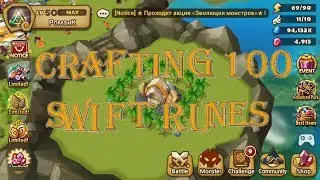 Crafting 100 swift runes!!! Summoners War