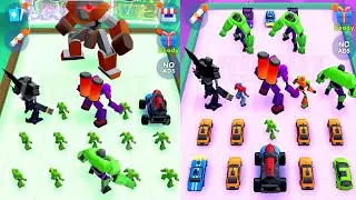 Robot Merge Master  Fusion Battle - Monster Cars vs Monster Robot Merge Battle 3D,