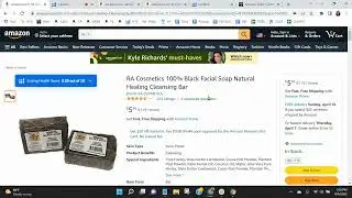ASIN Review: RA Cosmetics 100% Black Facial Soap Natural Healing Cleansing Bar - Amazon FBA