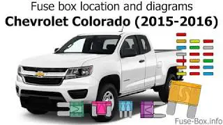 Fuse box location and diagrams: Chevrolet Colorado (2015-2016)