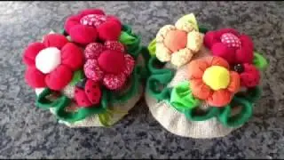 APRENDA A FAZER SEU PESO DE PORTA NO FORMATO FLOR #pesodeporta #decoracaointeriores #flores