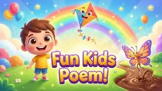 Magic Kids Poem ✨ Fun Cartoon Rhyme for Children | Stars, Kites, Balloons & Butterflies!