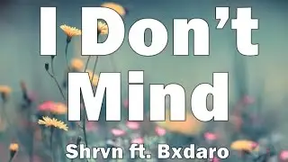 Shrvn - I Don't Mind (ft. Bxdaro) (Lyrics)