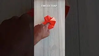 FINGER TRAP ORIGAMI| TUTORIAL| HOW TO MAKE PAPER TRAP CRAFT| STEP BY STEP FOLDING| ART
