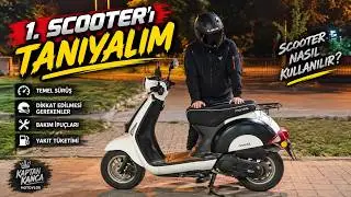 Scooter'ı Tanıyalım | Skuter Kullanmak | Motosiklet Nasıl Kullanılır? | Scooter Temel Sürüş Eğitimi