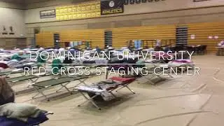 North Bay fires: Red Cross staging at Dominican University