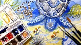 How I Paint Ocean Animals with Watercolor