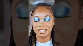 BLUE HALO EYESHADOW MAKEUP TUTORIAL 💙