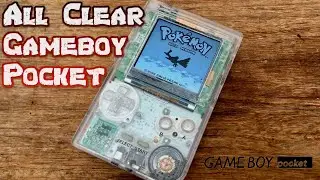 Clear Gameboy Pocket Backlit Q5 Handheld Console Mod Playing #gameboy #nintendo #pokemongame #retro