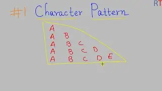 #1 Character Pattern in Java || Right Triangular Alphabet Pattern
