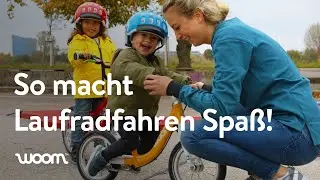 Kindern Laufradfahren beibringen &ndash; Vorbereitung und Training | woom bikes