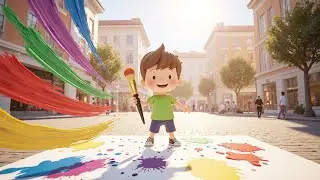 Tiny Paintbrush Is Coming to Color Town 🖌 | Fun Kids Songs & Nursery Rhymes