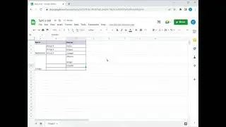 How to split a cell horizontally in Google Sheets