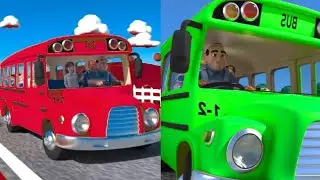 Wheels on the Bus Service Vehicles || Nursery Rhymes for Kids | Poem For toddlers || Bubble Pie