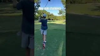 One club challenge #youtubegolf #golf #youtubeshorts