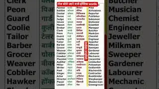 Daily use speaking english words/vocabulary #english #englishvocabmastery #word #vocabulary #shorts
