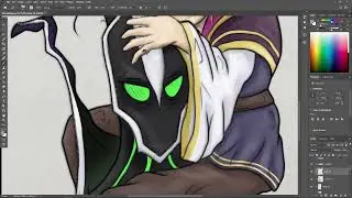 Rubick and BabyInvoker Fanart