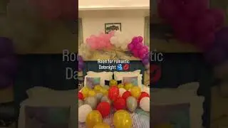 Romantic 💗 Datenight Room decoration with Candlelight 🕯️ dinner in room