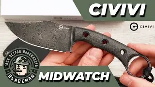 Нож CIVIVI Midwatch, Damascus, Carbon Fiber, C20059B-DS1