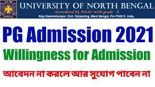 NBU PG Admission 2021 Willingness Lat Chance for Admission