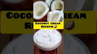 Homemade coconut cream for coffee creamer