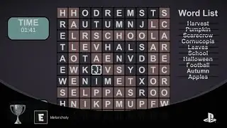 1-2-Exquisite Word Search! Complete Level 7 while using the Charcoal Theme. #PlayStationTrophy