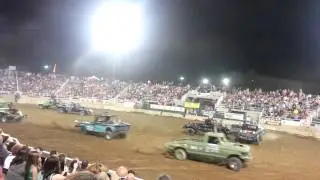 Truck demo derby w/good rollover