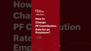 How To Change PF Contribution Rate for an Employee