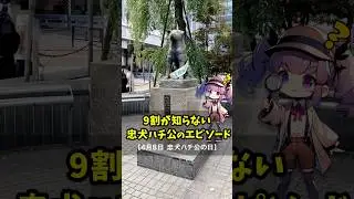 9割が知らない忠犬ハチ公のエピソード【4月8日 忠犬ハチ公の日】#今日は何の日 #1分雑学 #はてなにちゃん