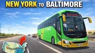 New York to Baltimore Coach Journey 🇺🇸 | Bus Simulator Ultimate