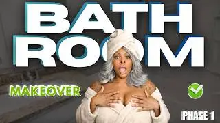 DIY Bathroom Makeover Under $500 | Budget Renter Friendly Tips, Tools and Tricks (part. 1)