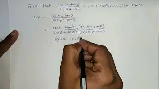 (sec θ - tan θ) / (sec θ + tan θ) = 1 - 2 sec θ tan θ + 2 tan² θ