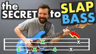 The SECRET to SLAP BASS: Beginner Lesson #4 (with TABs)