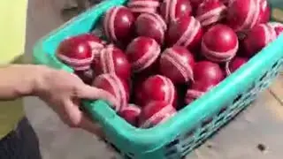 HOW ARE CRICKET BALLS MADE 🏏 . #cricket #balls #corkball #hardwork #cricketlover #businessideas