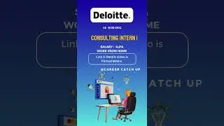 Deloitte Recruitment 2024 | Hiring for Consulting Intern | Package 4.0 LPA Latest Jobs In Telugu