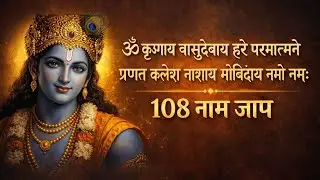 यह सिर्फ़ जाप नहीं है, यह साधना है 🙏ॐ कृष्णाय वासुदेवाय | 108 नाम जप