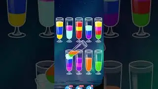 Water sort Level 22,23,24 #viralvideo #game #watercolor #watersort #satisfying #colors #gaming 