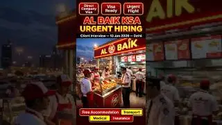 AL BAIK KSA Urgent Hiring &mdash; Direct Company Visa | Interview Delhi 13 Jan 2026 #SaudiJobs