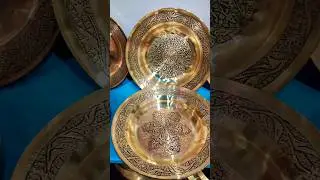 different copper plates with beautiful design 😍😍 #copper #kashmir
