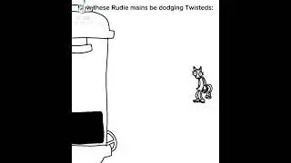 How these Rudie mains be dodging twisteds | Credits: @dw.silly_toki (on TikTok) #dandysworld #fyp