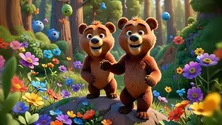 Three Fuzzy Bears Eat Some Honey | Animal Song for Kids | Fun Learning Nursery Rhyme