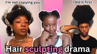Are we now GATEKEEPING natural hairstyles from each other? natural hair sculpting drama.