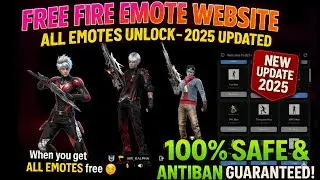 FREE FIRE NEW EMOTE WEBSITE 😱 | Unlock All Emotes Free | 100% Safe & Anti-Ban Trick 2025