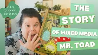Mixed Media Creation using Toadally Cool from Connie&rsquo;s Lines & Designs