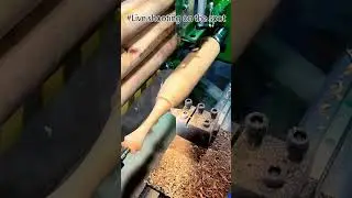solid wood leg | How are the new 2024 solid wood furniture legs cut and manufactured? #factory